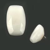 Image of Faceted Rectangular Ring - Snow Quartz
