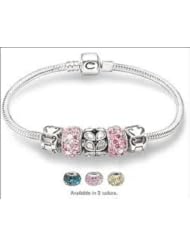 Authentic Chamilia Limited Edition Designer Bracelet Set Pink 5040-1477