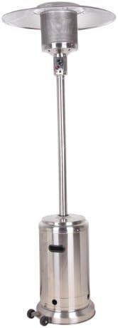 Flame Zone 33340 Commercial 44,000 Btu's Patio Heater, Stainless Steel
