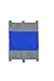 Beach Blanket / Picnic Blanket / Outdoor Blanket - Extra Large 7x 9 Lightweight and Compact with Attached Sand Anchors and Stake Down Loops (Royal Blue / Gray)