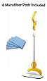 Haan FS-20 Steam Cleaning Floor Sanitizer with 4 Microfiber Pads - Kills 99.99% of germs
