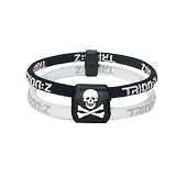 Trion Z Dual Loop Wrist Bracelet Skull & Crossbones