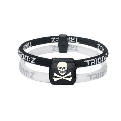 Trion Z Dual Loop Wrist Bracelet Skull & Crossbones