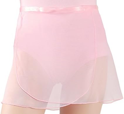 Trienawear Little Girls' 10 Inch Chiffon Wrap Dance Skirt TR200C with Ribbon Waist Tie Royal