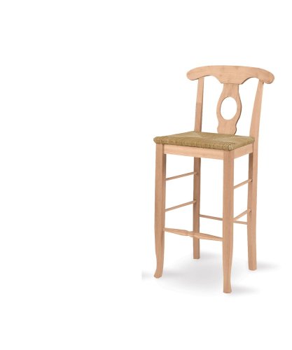 International Concepts S-123 29-Inch Empire Stool, Unfinished