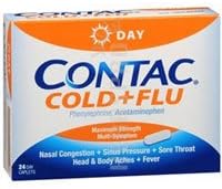 Contac Cold Plus Flu Maximum Strength Non-drowsy Formula - 24 Caplets