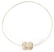 Double Ball Bead Necklace: Silver