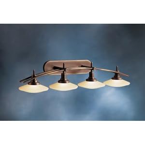 Structures Bronze 40 Wide Bathroom Light Fixture