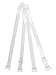 DoHope Clear Invisible Bra Shoulder Strap - Metal Hook w/Plastic Cover, 3/8