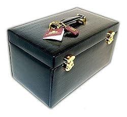 MBA Exclusive Crocodile Genuine Black Leather Fabulous Jewelry Box