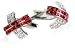 Crystal Cufflinks in Red by Cuff-Daddy