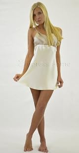 Silk Slip - Ivory/Taupe