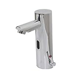 IMAGE OF Touch Free Automatic Sensor Sink Faucet with Temperature Control Handle,Chrome