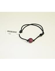 Ruby Gemstone Bead Macrame Bracelet Sterling Silver Fashion Jewelry