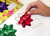 Holiday 3D Bow Stickers and Tags in One - 50 Pack
