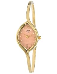 Titan Womens 2140YM01 Raga Inspired Gold Tone Watch