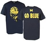 Michigan Wolverines Raised Helemet T-Shirt