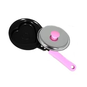 Heart-Shaped Pink Frying Pan
