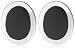 Silver Ladies Se156-Onyx Oval Onyx Stud Earrings
