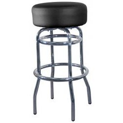 31 Retro Bar Stool - Set of 2 - Black (Black) (31H x 16.5W x 16.5D) 