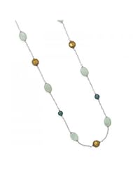 MMA Silver - 35 inch Multibead Sterling Silver Chain Necklace