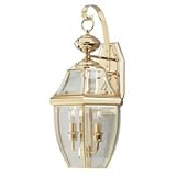IMAGE OF Westinghouse 67074 - 2 Light Polished Brass Wall Standard Light Fixture