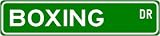 Boxing Street Sign ~ Martial Arts Gift ~ Aluminum