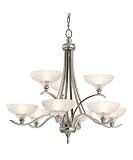 Kichler Lighting 42368AP 9 Light Kaelah Chandelier, Antique Pewter