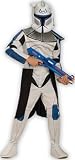 Star Wars Clone Trooper Captain Rex Costume - Child's Fancy Dress - Large
