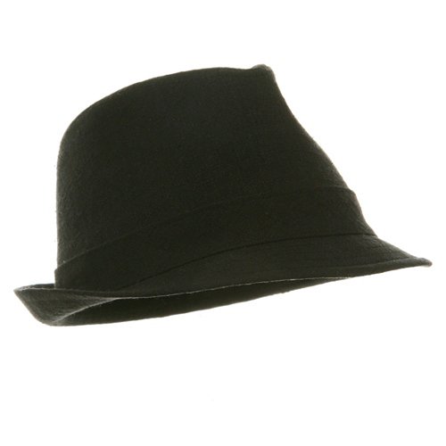 Big New Linen Fedora Hat Black XL Apparel Accessories Clothing
