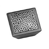 Laurey 12297 Cabinet Hardware 1-5/8-Inch Square Knob, Oil Rubbed Bronze and Sand Pebble