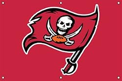 Tampa Bay Buccaneers Indoor/Outdoor Fan Banner 3 ft x 2 ft NFL Football Fan Shop Sports Team Merchandise
