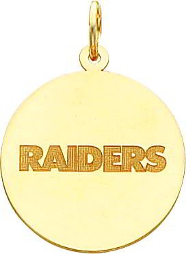 14K Gold NFL Oakland Raiders Charm