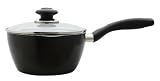 BBC Easycook Non Stick Saucepan with Lid Aluminium Black 18 cm