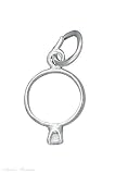 Best Price Sterling Silver Simulated Diamond Cubic Zirconia Engagement Wedding Ring Charm