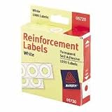 Avery Reinforcement Labels, White