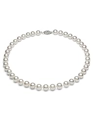 PremiumPearl 8-8.5mm White AAA Quality Freshwater Pearl Necklace