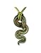 Antica Murrina Santiago - Green Murano Glass Snake Pendant Necklace