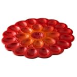 Grasslands Road Red Flower Egg Plate