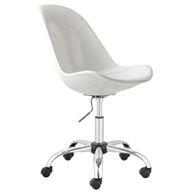 Zuo Modern Slight Office Chair, White by Zuo Modern