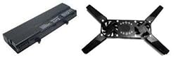 Extended Performance Replacement Battery for select Dell XPS Laptop / Notebook / Compatible with Dell XPS M1210, Dell M1210, Dell 312-0435, 312-0436, 451-10356, 451-10357, 451-10370, 451-10371, CG036, CG039, HF674, NF343 ( 9 Cells, 7200 Mah ) - Includes Expandable Base Silent Notebook Cooler pad