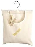 Natural Canvas Clothespin Bag - Stores Clothespins (Natural) (12 1/2