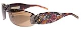 Review   / Ed Hardy Sunglasses EHS 020 Skull, Butterflies, and Roses Cocoa