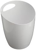 Casabella White Line Waste Basket