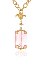 Azaara Cherry Quartz Pendant Necklace