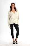 E.vil Cashmere Serrated Cardigan Sweater Off White Size S