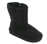 Lucky Toddler Girl's Faux Shearling Nubuck Suede Boots in Black