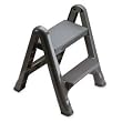 Rubbermaid 4209-03-GRAY EZ Step Gray Two-Step Folding Step Stool