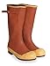 Knee Boots, Sz 8, 16" H, Br Red, Stl, PR