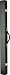 Black Vinyl Hard Box Pool Cue Case, 1B/1S (C42)